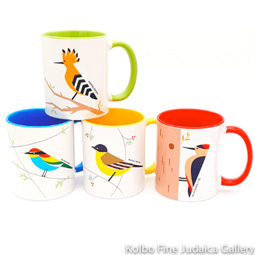 Mugs, Birds of Israel, Set of Four