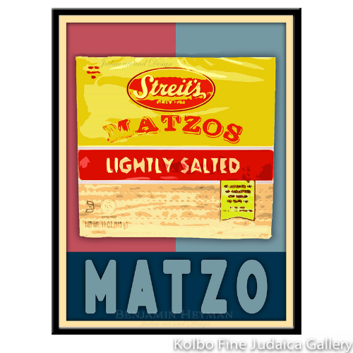 Matzo, Original Design Giclee, Framed