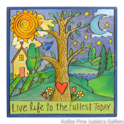 Wall Plaque, Tree of Life, 9" x 9"