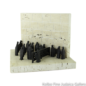Wailing Wall, Sculpture on Marble Base, 7’’, Limited Edition of 36 Pieces