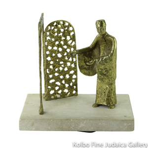 Welcome to the Old City, Bronze Sculpture on Marble Base, 7’’, Limited Edition of 18 Pieces