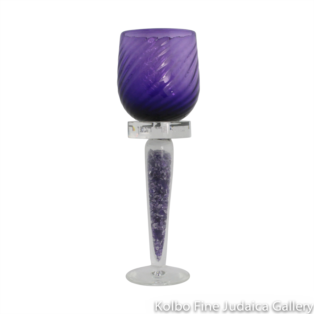 Wedding Glass Kiddush Cup, Delicata Style