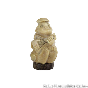 Collectable, Lute Player, Small Size, Hand-Carved from Tagua Nut