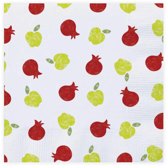 Napkins, Apples and Pomegranates, Package of 16