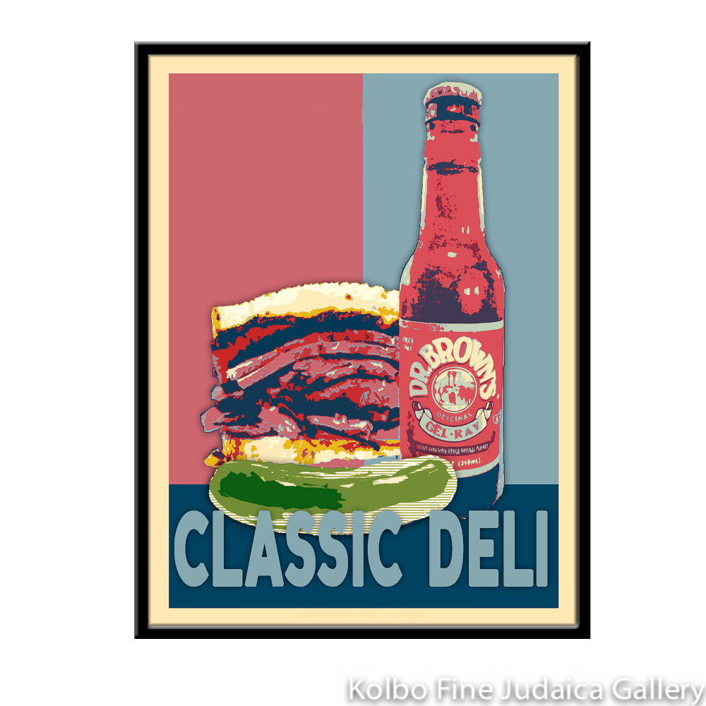 Classic Deli, Original Artwork Giclee, Framed