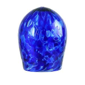 Breaking Glass and Pouch, Aqua and Cobalt Blue Mix