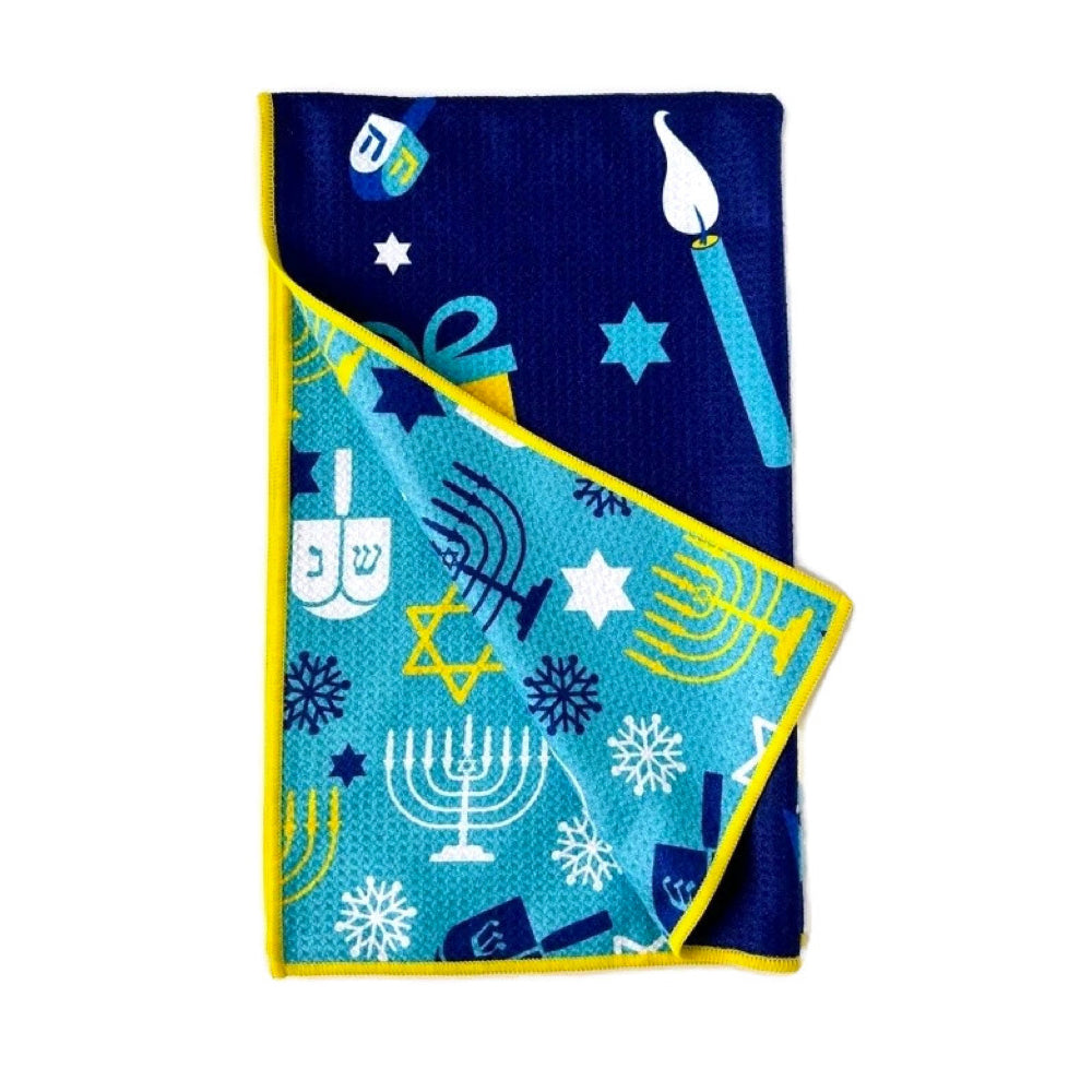 Dish Towel, Two Sided Chanukah Theme, 18 x 30