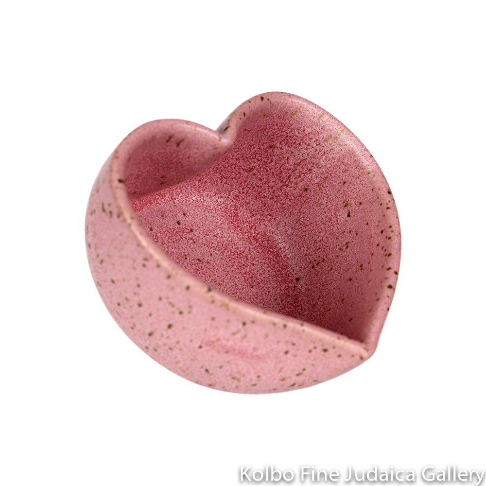Bowl, Small, Heart Shaped, Jewelry Holder, Pink Ceramic