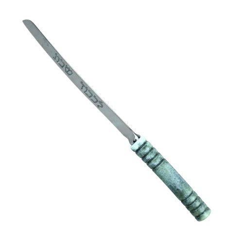 Challah Knife, Ceramic with Patina Glaze