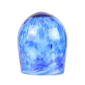 Breaking Glass and Pouch, Aqua and Cobalt Blue Mix