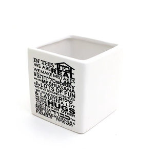 Flower Pot, Small Planter, Family Quote with Hebrew and English