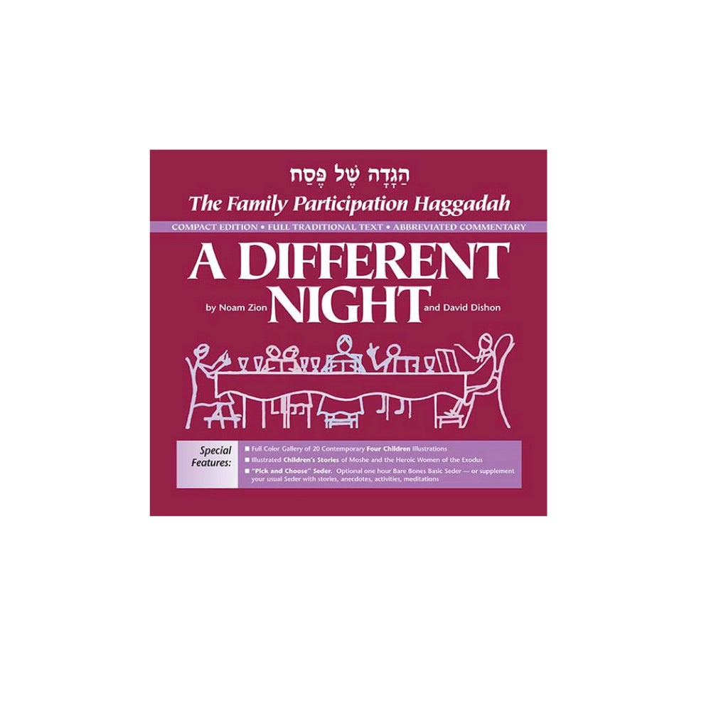 Different Night Compact Edition: The Family Participation Haggadah, Full Traditional Text, Abbreviated Commentary, pb