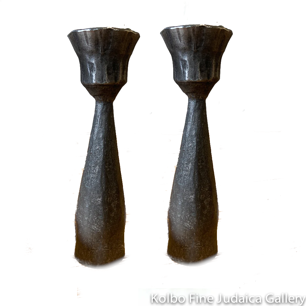 Candlesticks, Forged Taper, Wrought Iron