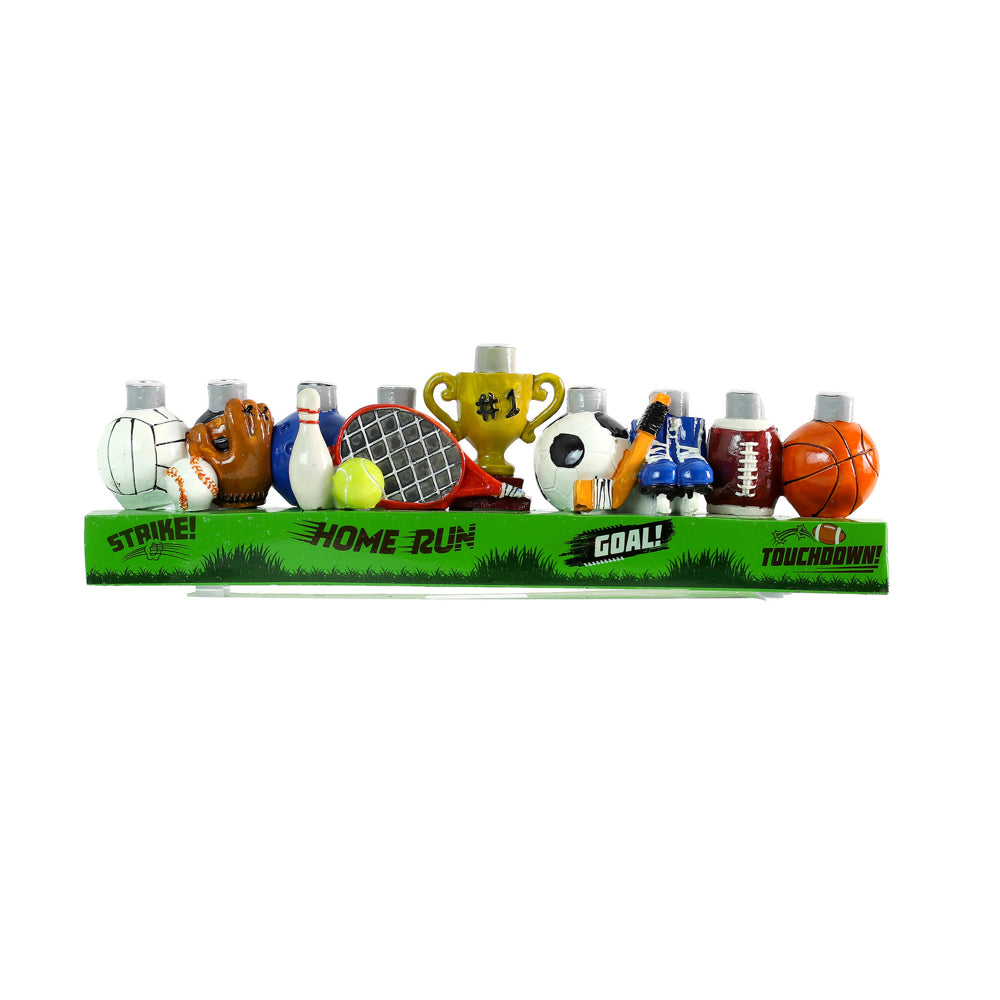 Menorah, Multi Sports Theme, Hand-Painted