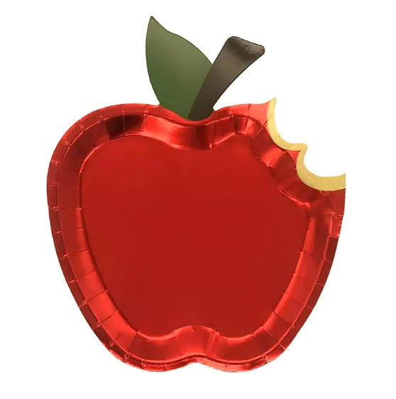 Paper Plate, Apple Design, Pack of 10