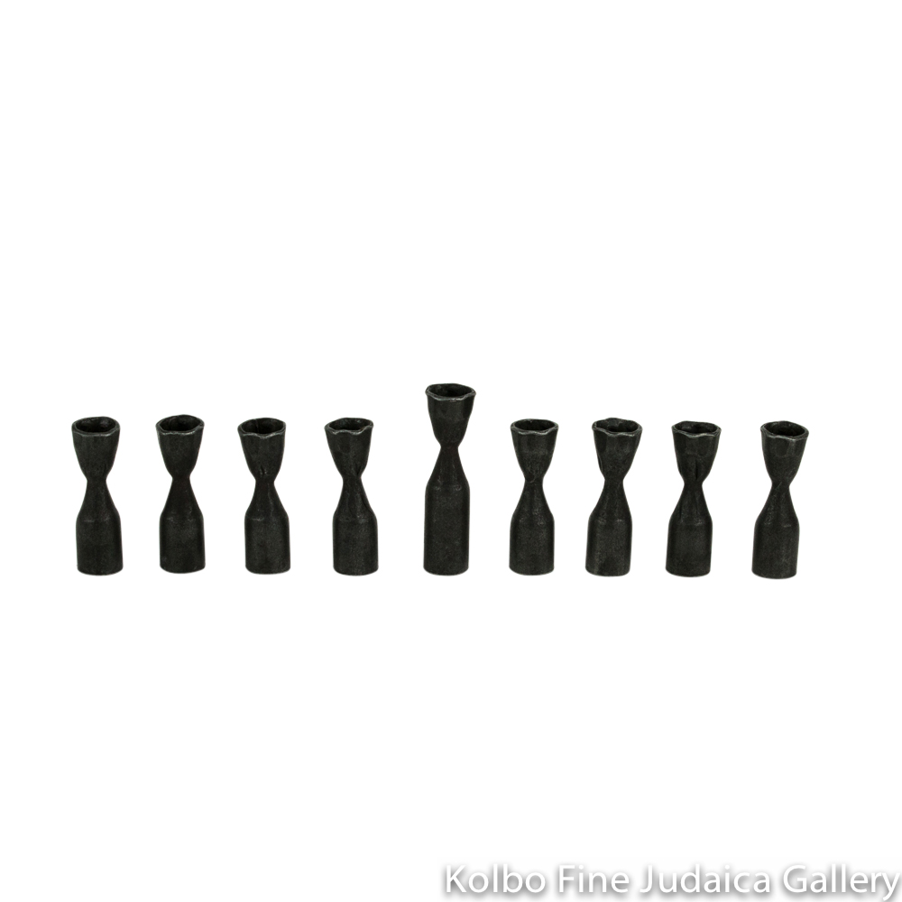Menorah, Modular Pipe Design, Wrought Iron
