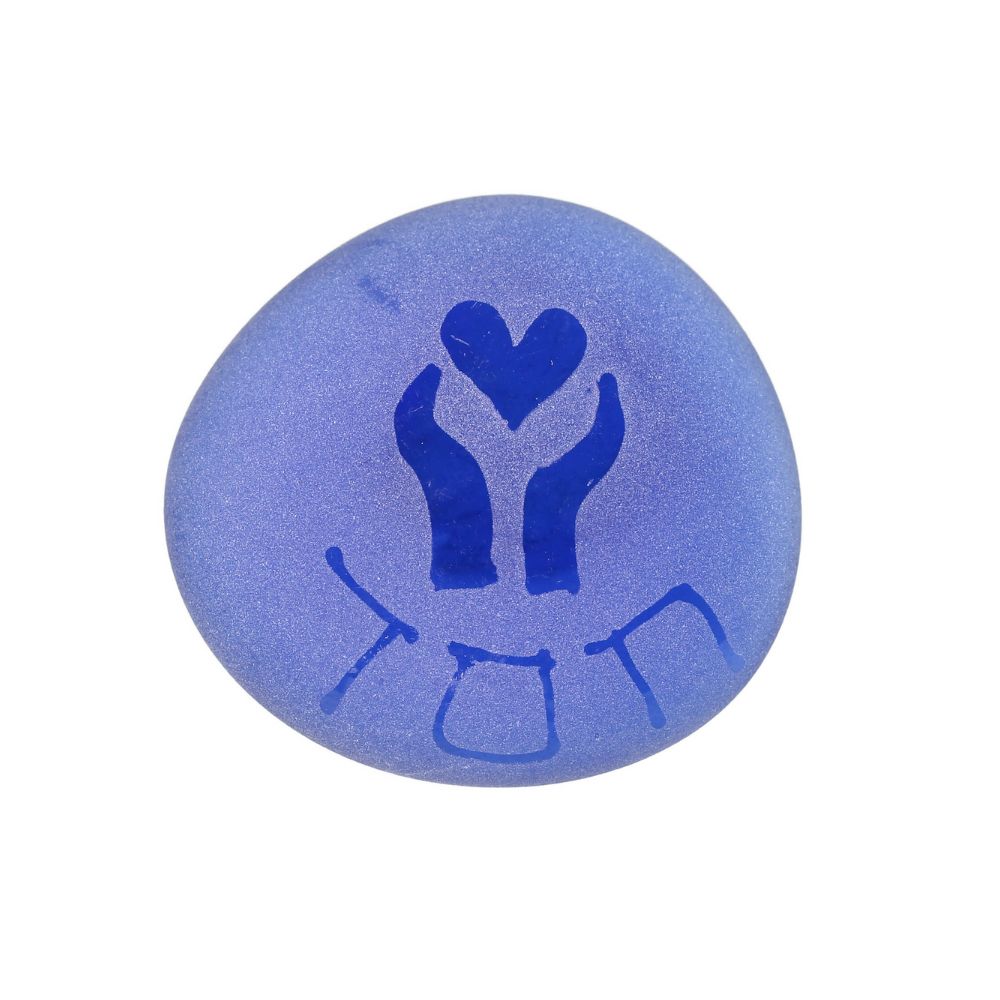 Intention Stone, Chesed Etched in Glass