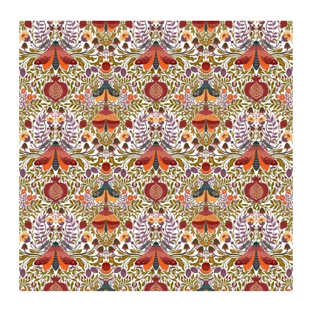 Napkins, Vintage Pomegranate Design, Cocktail Size, Set of 20