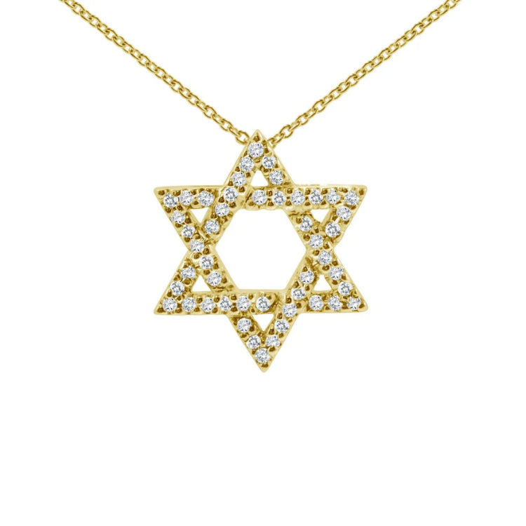 Necklace, Star, 14k Gold with .15ct Diamonds