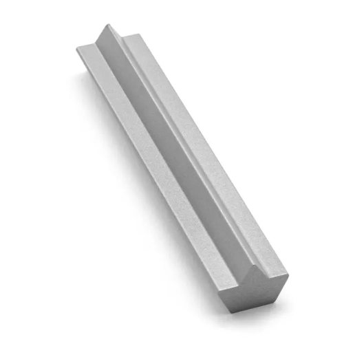 Mezuzah, Abstract Star Design, Large, Silver Anodized Aluminum