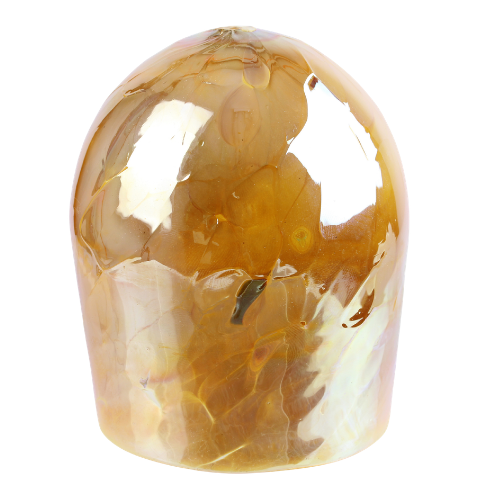 Breaking Glass and Pouch, Luster Gold, Hand Blown