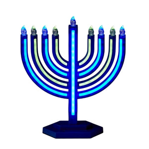 Menorah, Color Wave Design, Electric, LED Color Changing Lights
