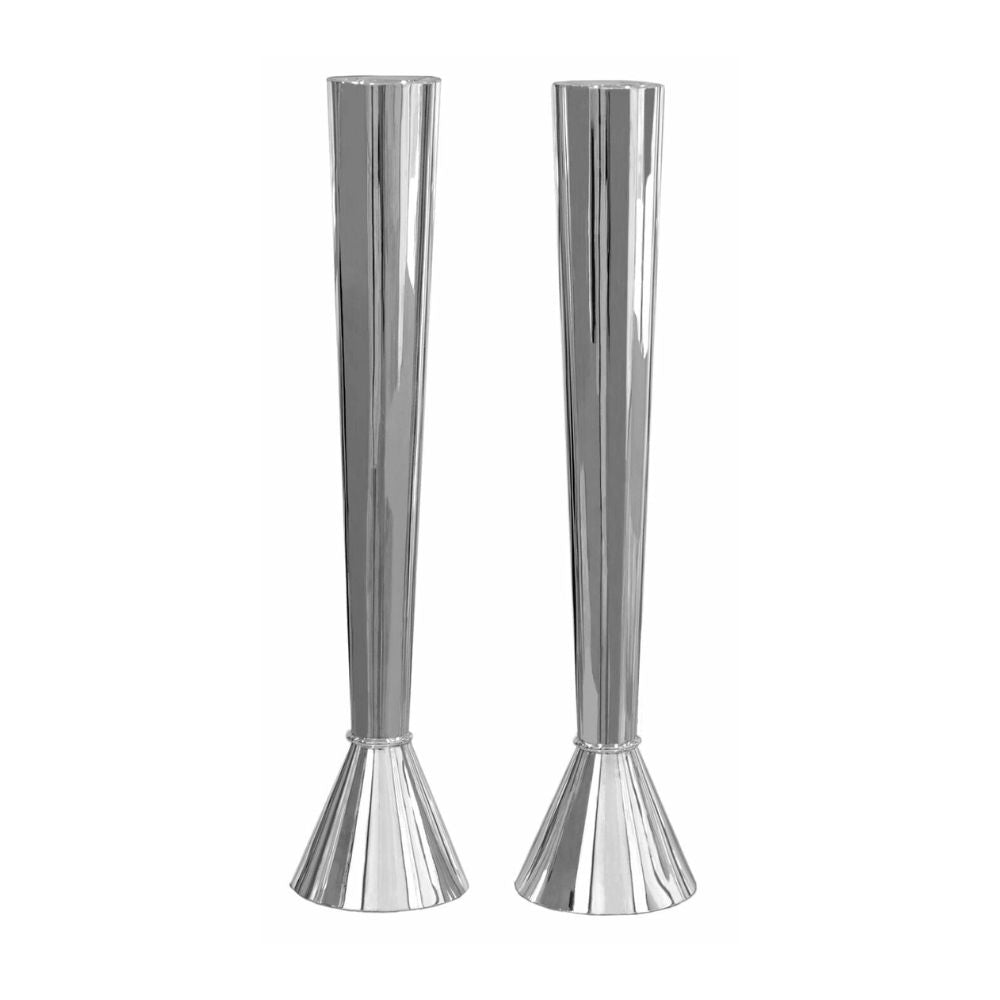 Candlesticks, Sleek Modern Design, Sterling Silver