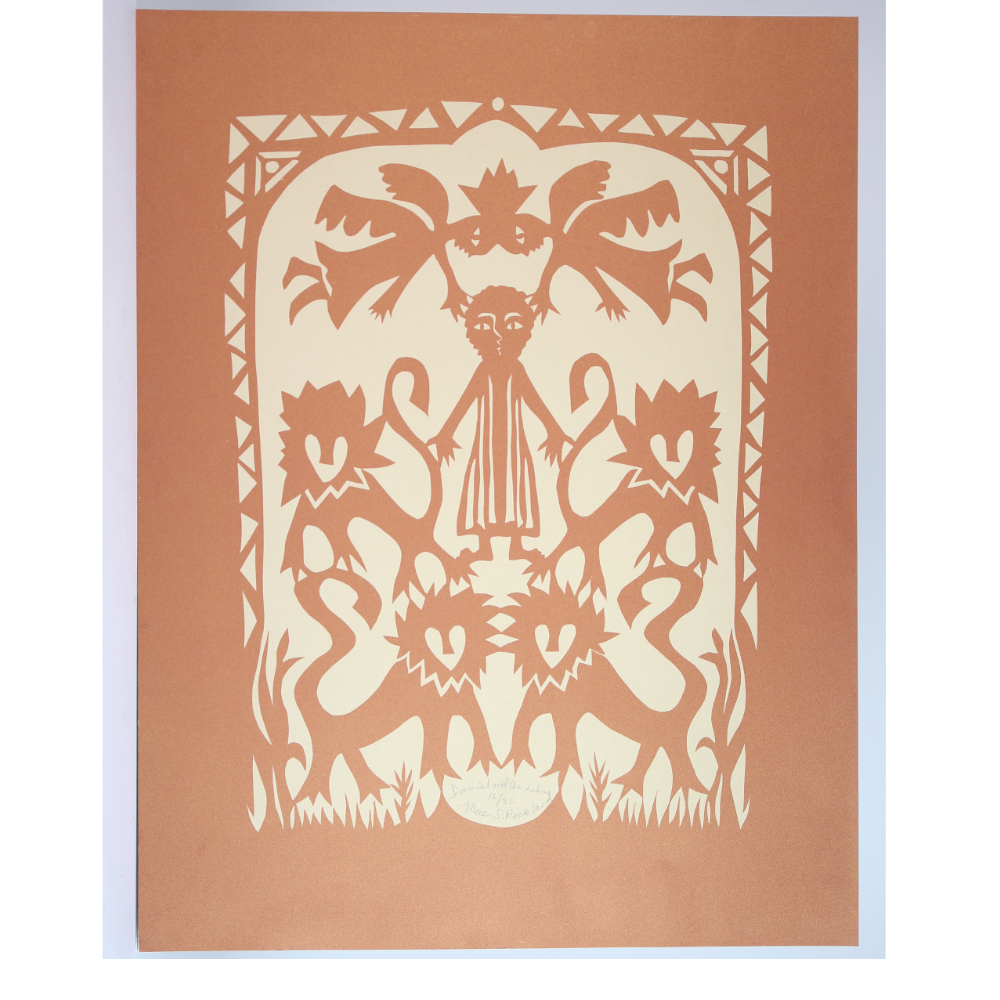 Daniel And The Lions, Limited Edition Print, Unframed