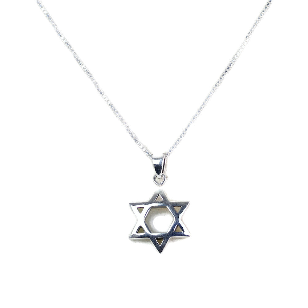 Necklace, Star, Sterling Silver, Medium