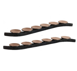 Seder Plate with Gentle Curve, Hand Forged Steel with Copper Dishes