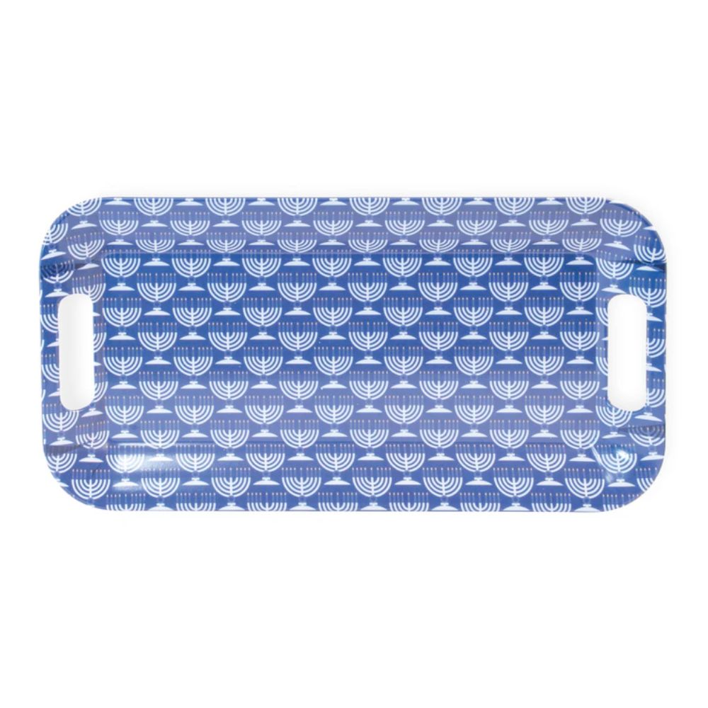 Serving or Menorah Tray, Chanukah Design, Melamine
