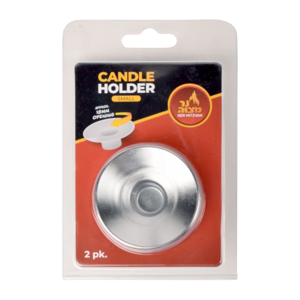 Bobeche, Drip Cups, Silver Set of Two, Nickel Plated Metal, Medium 2 1/5"