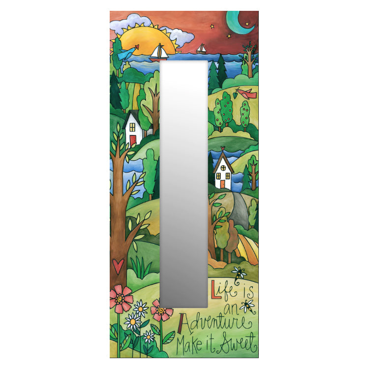 Mirror, The Right Path, 28" x 12"