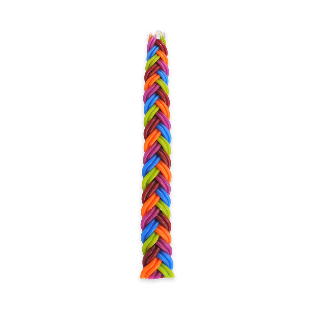 Havdalah Candle, Assorted Colors with 10 Wicks