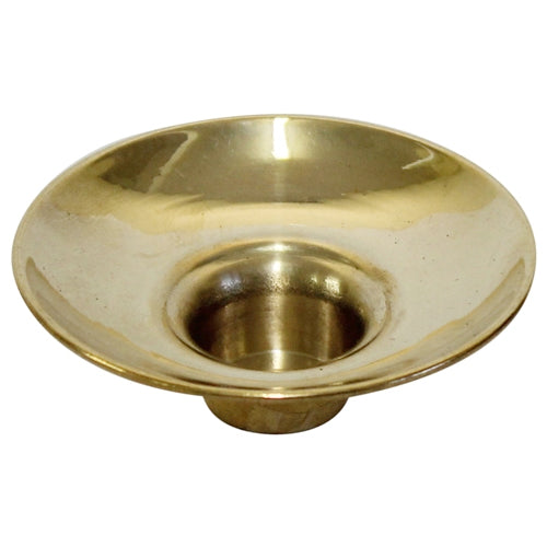Bobeche, Brass Drip Cup, Medium, 2 3/8"