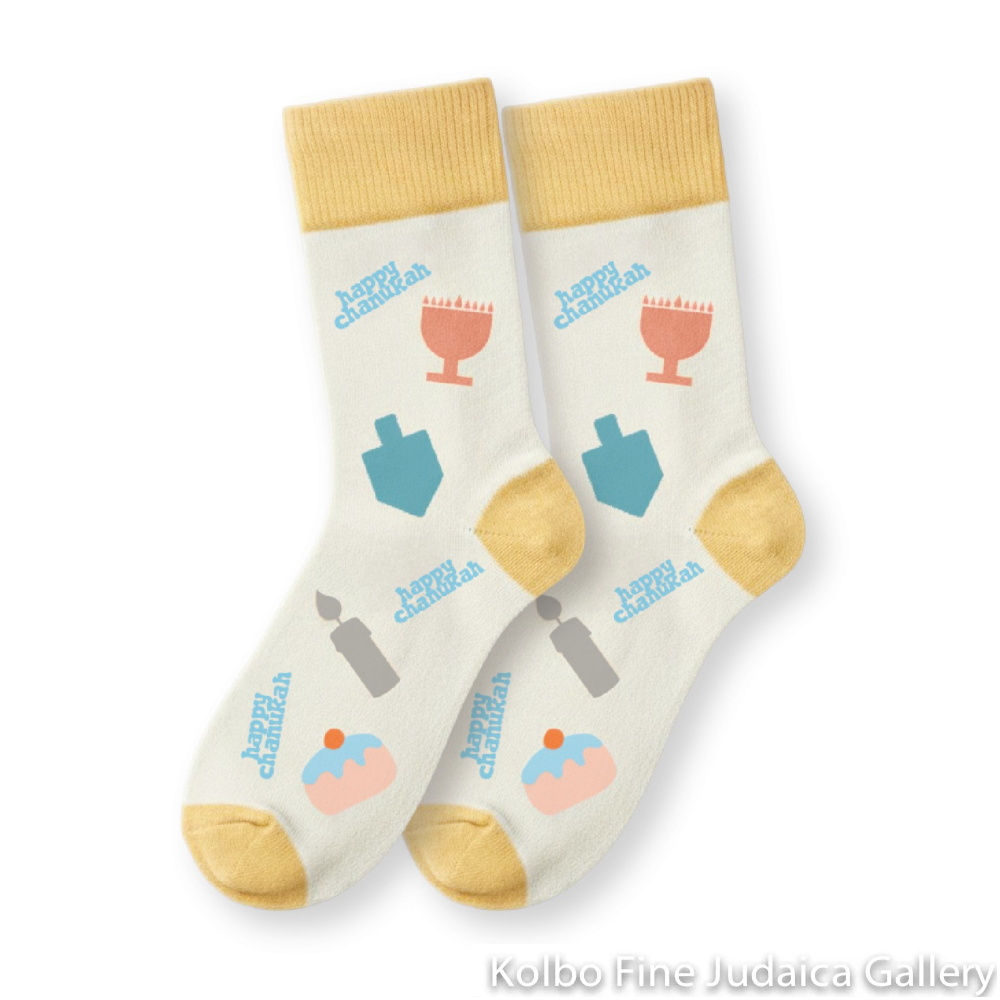 Chanukah Fun Socks, Kid's Size