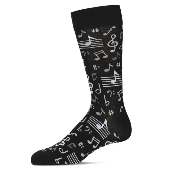 Socks, Music Theme, Black