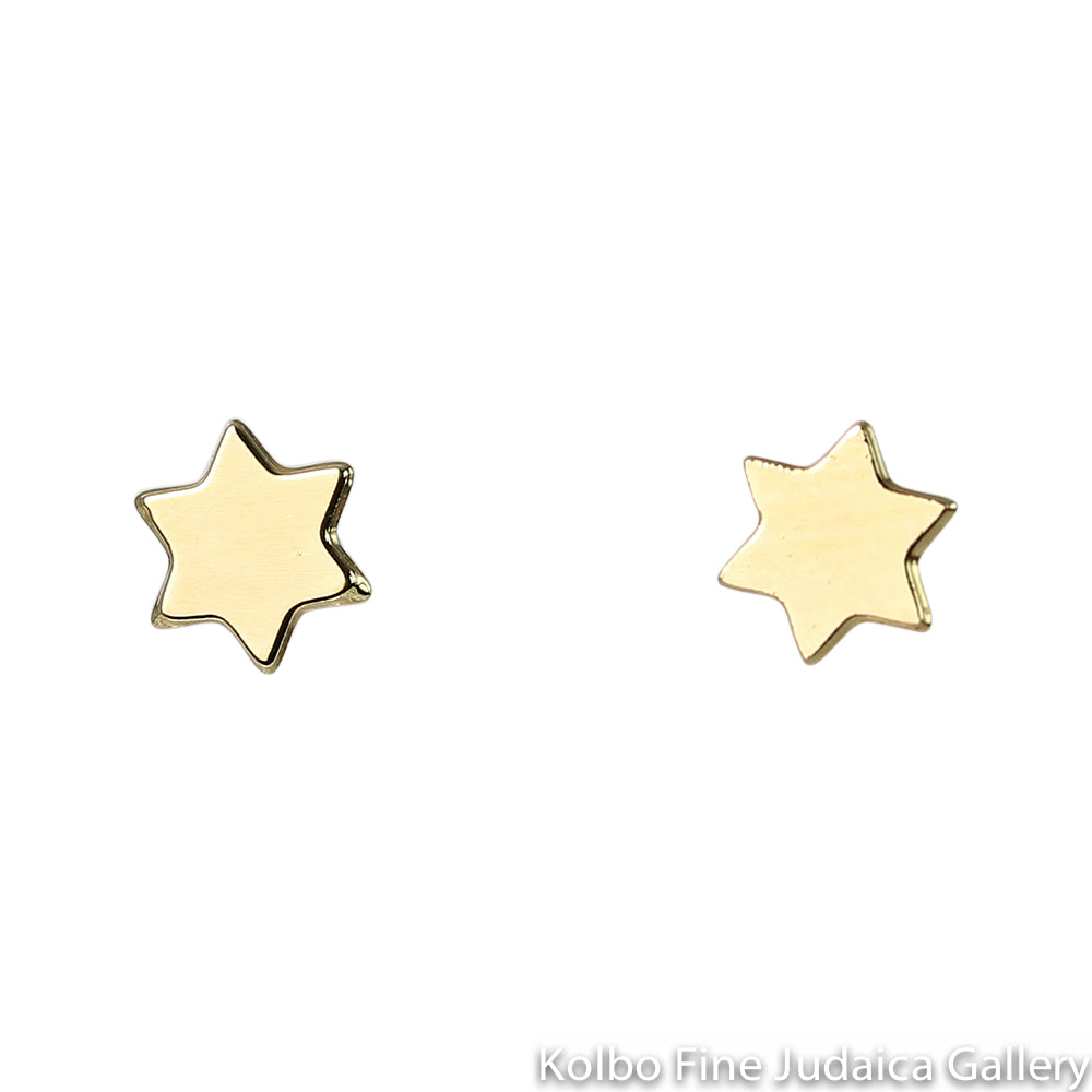 Earrings, Tiny Star, Gold Plate, Post