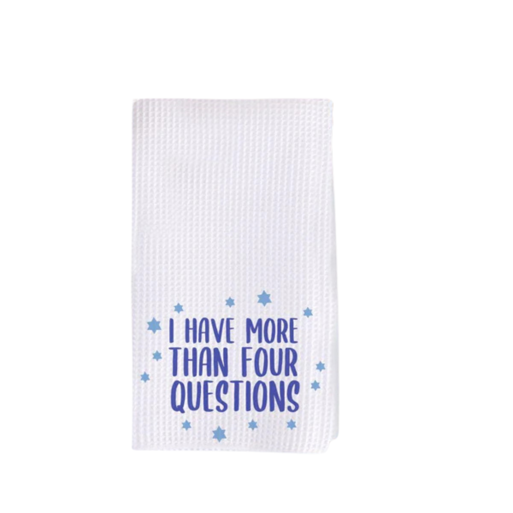 Passover, Tea Towel, I Have More Than Four Questions