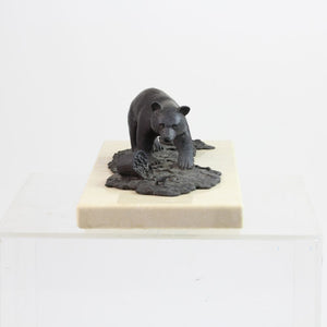 Blueberries for Sal, Bronze Sculpture on Rotating Marble Base, 4"x12"x5", Numbered Edition