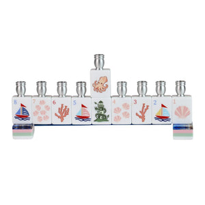 Menorah, Mahjong Tiles with Coastal Detail