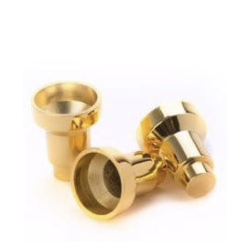 Drip Cups for Menorah, Gold Colored Brass