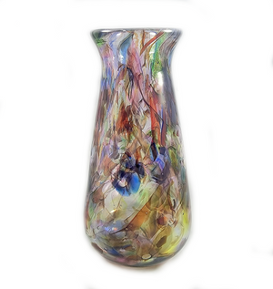 Vase, Custom, made from Broken Wedding Glass Shards, Clear background