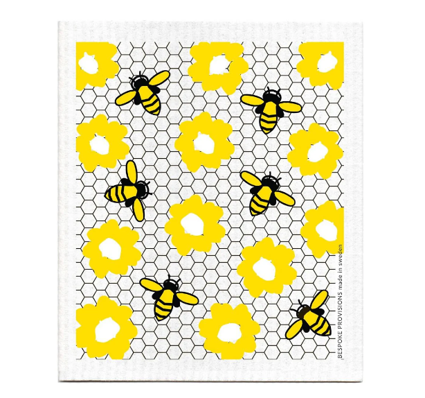 Swedish Dish Cloth, Bees