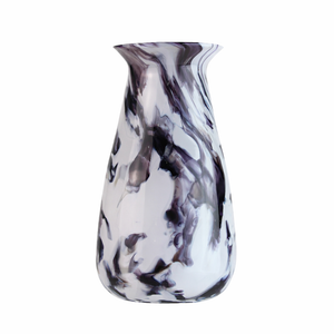 Vase, Custom, Made from Broken Wedding Glass Shards, White Background