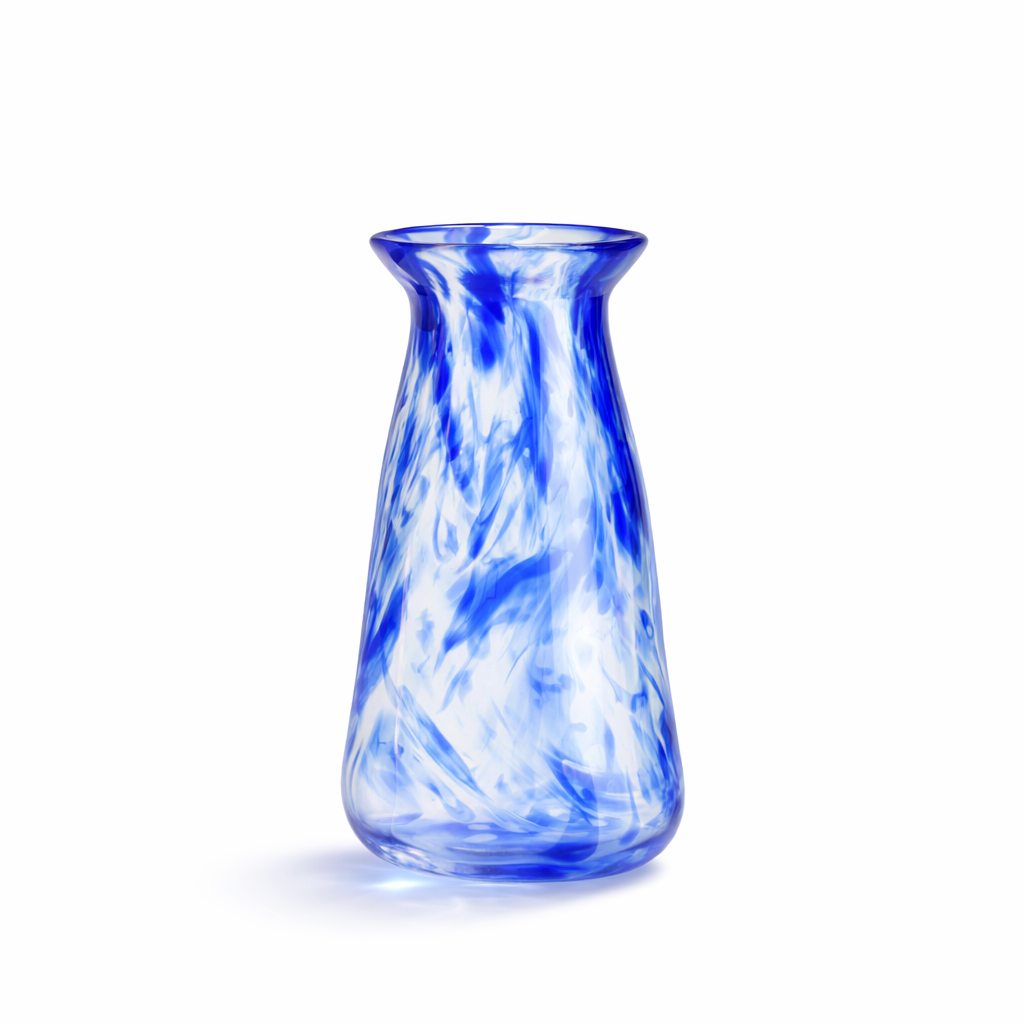 Vase, Custom, Made From Broken Wedding Glass Shards, Clear Background