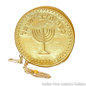 Coin Purse, Chanukah Gelt with Chained Clip