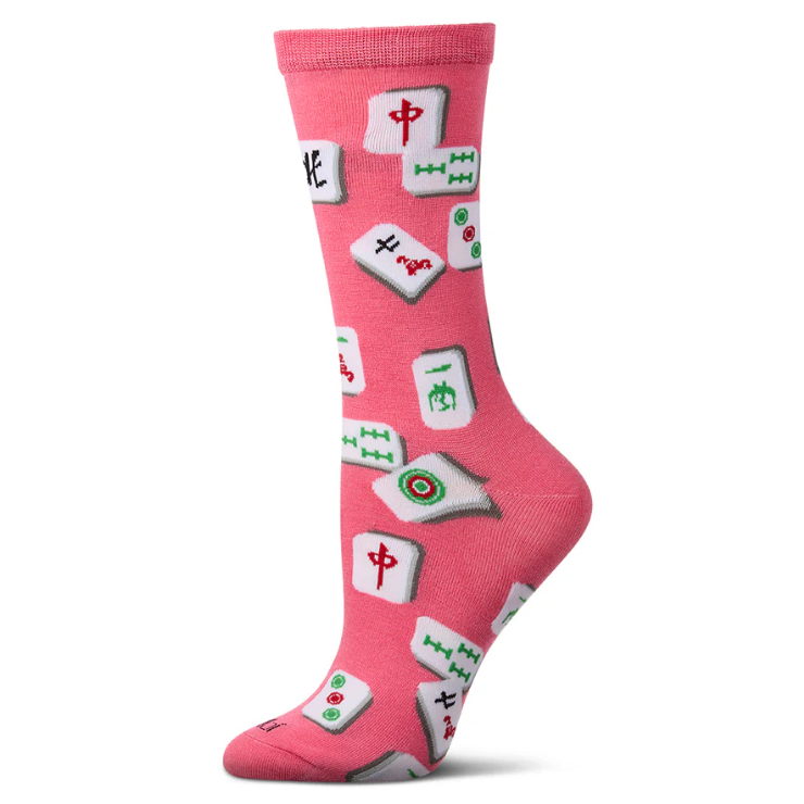 Socks, Mahjong with Magenta Background