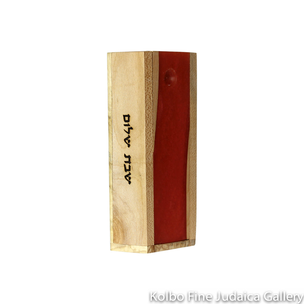 Match Box, Ambrosia Maple, Orange Epoxy, One of a Kind