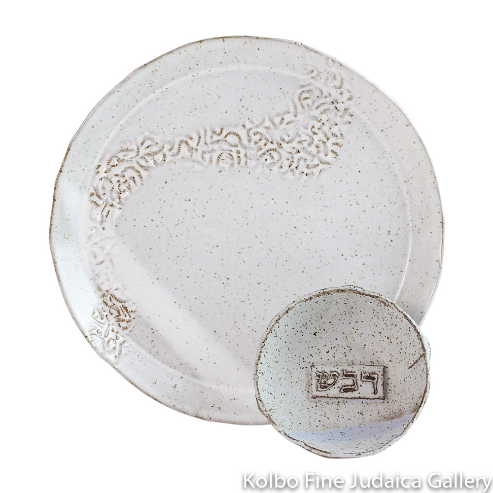 Honey and Apple Set, Hand Built High Fired Ceramic